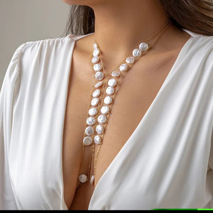 Dual Pearl Body Chain