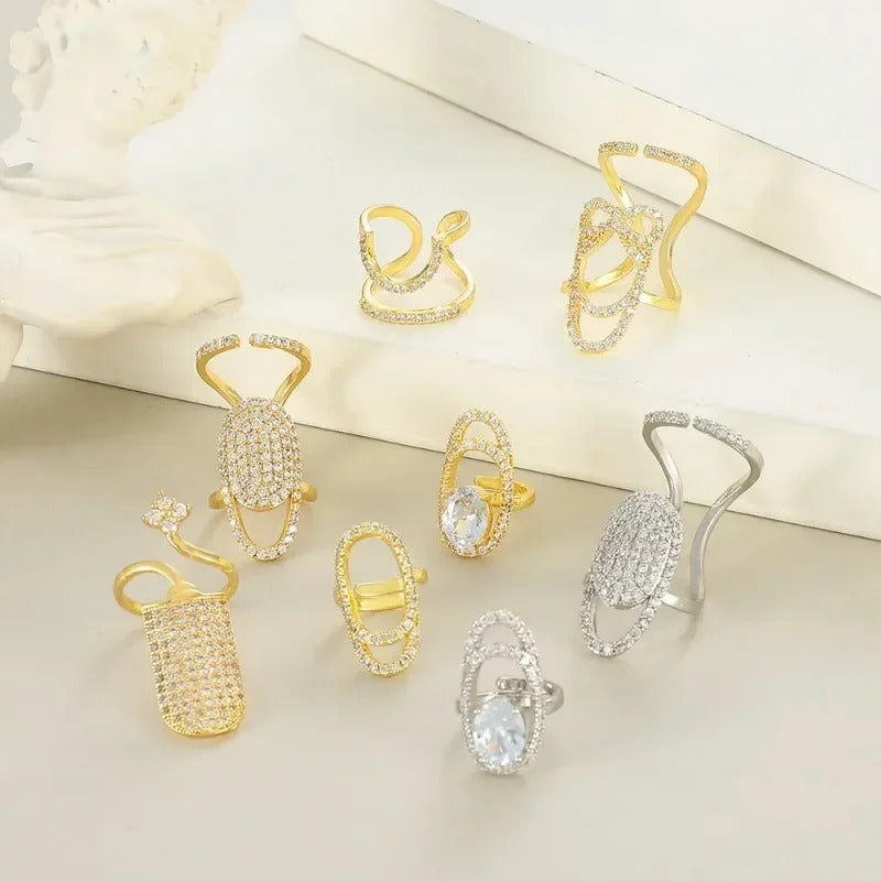 Nail Tip Rings Set