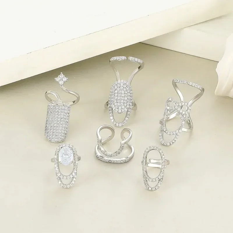 Nail Tip Rings Set